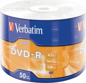 Verbatim DVD- R / Optické médium / 4,7 GB / 16x / 50 ks cake (43791)