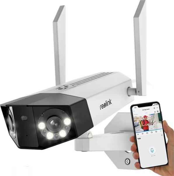 Reolink Duo 2 WiFi 4K biela / Vonkajšia IP kamera / IP66 / 2.4+5 GHz / 180° /4608 x 1728 / mikrofónrepro / microSD / dopredaj (DUO 2 WIFI)