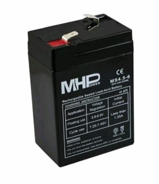 Carspa Pb akumulátor MHPower VRLA AGM 6V-4Ah (MS4-6) (MS4-6)