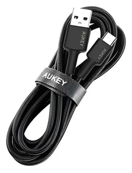 OEM CB-CA2 čierna / Nabíjací kábel / USB-C - USB-A / 60 W PD / 2 m / nylonový (CB-CA2 OEM)
