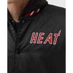 Mitchell Ness NBA Miami Heat OJBF3413-MHEYYPPPBLCK pánska saténová bunda