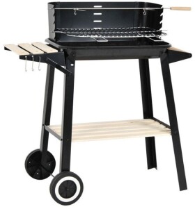 Goodhome GRILL záhradný Kočiar 83x45,5x86,5CM Čierny