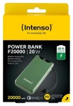INTENSO Powerbank F20000 zelená / Powerbanka / 20000 mAh / PD 3.0 / QC 3.0 / USB-C / USB-A (7332057)