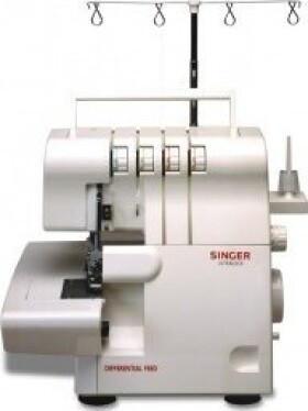 Singer 14SH654, White, Overlock, 4 Step, 4 mm, 6.7 mm, Electric