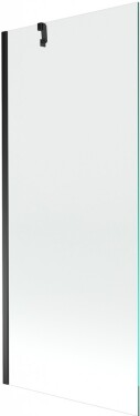 MEXEN/S - Next vaňová zástena FIX 80x150, transparent, čierna 895-080-000-00-00-70