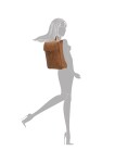 Elegantný dámsky batoh do mesta Enrico Benetti Kate Backpack Camel