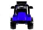 Mamido Detský elektrický traktor Power s radlicou modrý
