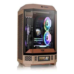 Thermaltake The Tower 300 hnedá / micro ATX / 1x USB-C / 2x USB-A / bez zdroja / priehľadná bočnica (CA-1Y4-00SGWN-00)
