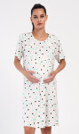 Dámska tehotenská nočná košeľa Sara bílá L