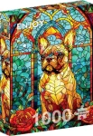 ENJOY Puzzle Vitráž s francúzskym buldogom