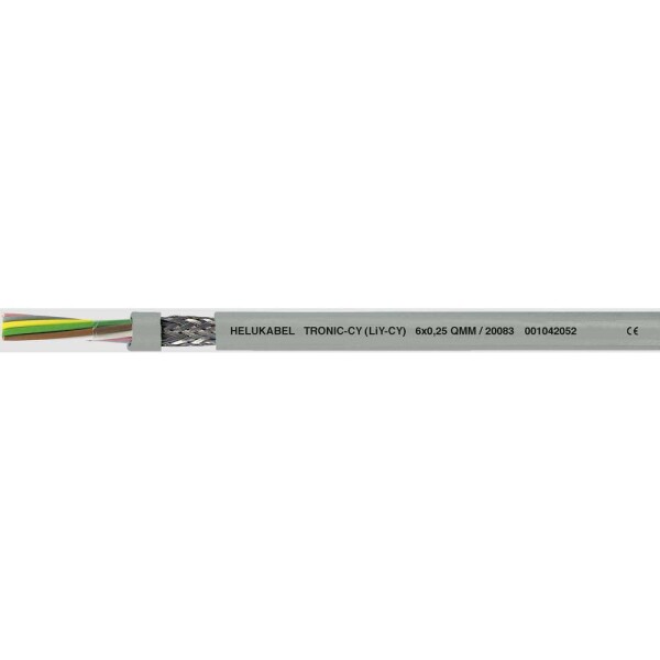 HELU 16480-500 dátový kábel LiYCY 7 x 1 mm² sivá 500 m; 16480-500
