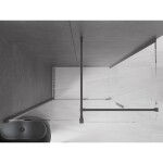 MEXEN/S - Velár sprchovací kút 160 x 90, transparent, grafit kartáčovaná 871-160-090-01-66