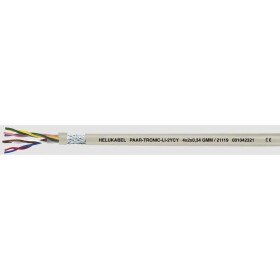 HELU 21113-500 dátový kábel Li2YCY 4 x 2 x 0.22 mm² sivá 500 m; 21113-500