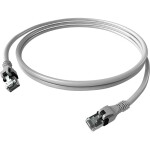 Easylan CPP1OAAAAA0005 RJ45 sieťové káble, prepojovacie káble CAT 6A S/FTP 0.50 m sivá dvojžilový tienený, bez halogénov, samozhášavý 1 ks; CPP1OAAAAA0005