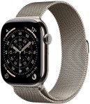 Apple Watch 11 GPS + Cellular 46mm Natural Titanium Milanese Loop M/L Sivý (MFD04ZR/A)