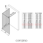 CERANO - Sprchová zástena Walk-in Onyx Corner Cube Ľ/P - 8 mm - hranatá vzpera - chróm, bronzové sklo - 120x120x200 CER-688357