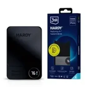 3mk HARDY MagSynergy Ni+ 10000mAh čierna / Bezdrôtová Powerbanka / USB-C / Lightning (5903108541398)
