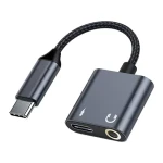 Beline BLNAA01 čierna / Adaptér / USB-C na USB-C + Jack 3.5mm / DAC / 60W Power Delivery (BLNAA01)