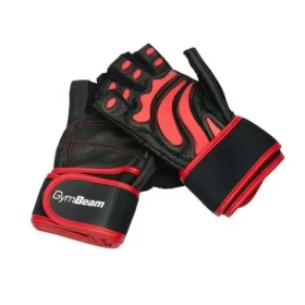 Fitness Rukavice Arnold - GymBeam (L, červená) (4392-1-L- červeno-čierne)