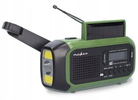 Nedis Radio uztvērējs Nedis Emergency radio DAB+ FM Solar Battery 5412810444175 RDDBCR2000GN (5412810444175)
