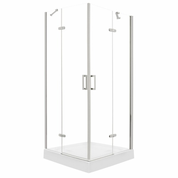 KERRA - Sprchovací kút Flow s vaničkou 80 (chróm) 5907548118455