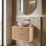 REA - Kúpeľňová skrinka pod umývadlo Mono 60cm Beige REA-M0408