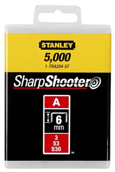 Stanley TRA204-5T / Sponky do sponkovačky / typ A / 6 mm / 5000 ks (1-TRA204-5T)