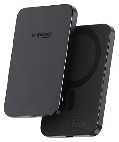 PanzerGlass empower Qi2 5000 mAh čierna / Powerbanka / bezdrôtové nabíjanie (EM78115)