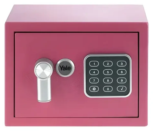 Yale YSV 170 DB2 P ružová / Trezor / Digitálna klávesnica / 3,8 l / Oceľ / Voľne stojaca (YSV/170/DB2/P)