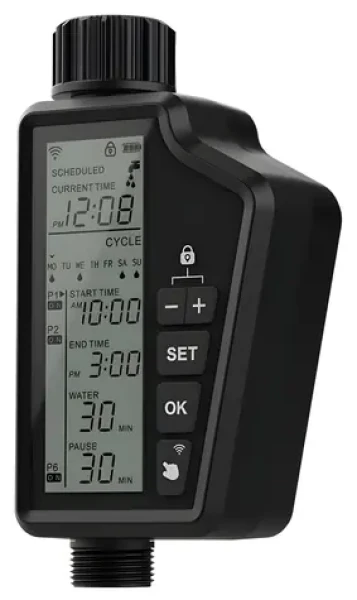 Immax NEO LITE SMART zavlažovací ventil čierna / Wi-Fi / IP65 / TUYA (07556L)