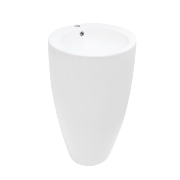 Voľne stojace umývadlo SAT Fusion 85x50 cm otvor pre batériu uprostred SATFUS8550 SATFUS8550