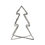 Tine K Home Vianočná dekorácia Christmas Tree Silver Glitter 18 cm