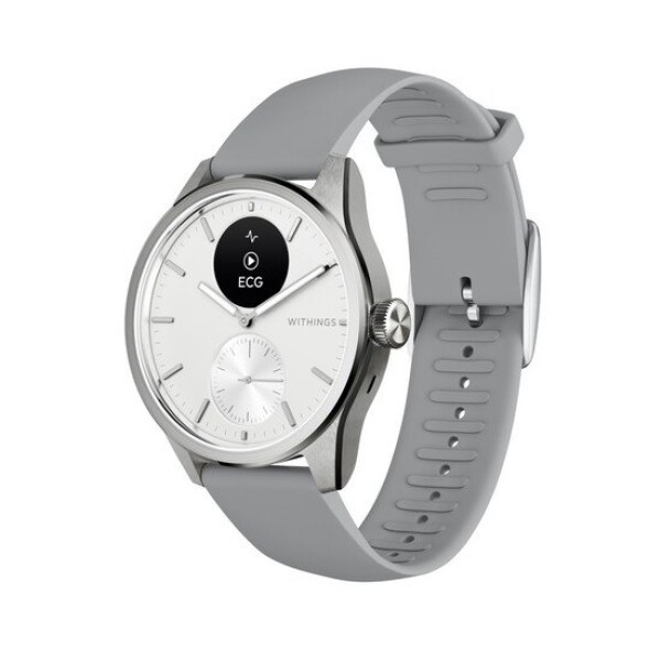 WITHINGS SAS Withings Scanwatch 2 - zegarek z funkcją EKG, pomiarem pulsu i SPO2 oraz mierzeniem aktywności fizycznej i snu (42mm, white)