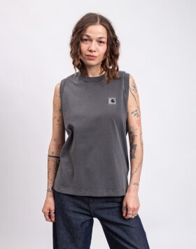 Carhartt WIP W' Nelson A-Shirt Black garment dyed XS