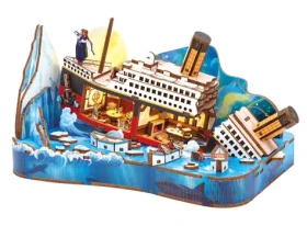 2KIDS TOYS 3D drevená skladačka Miniatúrna scéna Titanic
