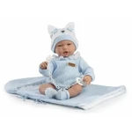 Guca 960 GAEL - realistická bábika bábätko so zvukmi a mäkkým látkovým telom - 38 cm