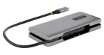 StarTech USB-C Hub 4 porty šedá / USB-C húb / 100W PD Pass-Through / 10 Gbps / 4X USB-C (HB31CM4CPD3)