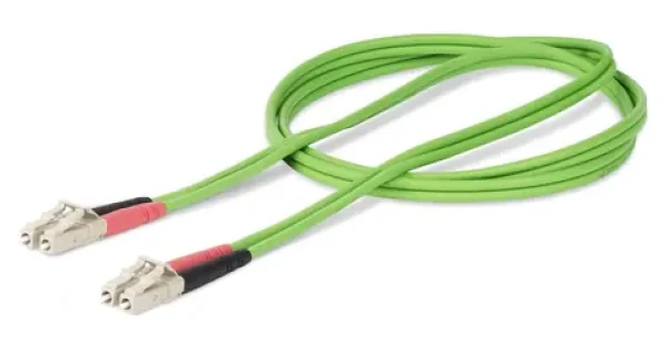 StarTech LC/LC OM5 2m zelená / Optický kábel / Duplex / Multimode / -20 až 60 °C (LCLCL-2M-OM5-FIBER)