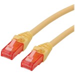 Roline 21.15.2523 RJ45 sieťové káble, prepojovacie káble CAT 6 U/UTP 3.00 m žltá netienený, bez halogénov, samozhášavý 1 ks; 21.15.2523