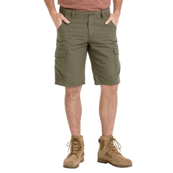 Bushman Pánske kapsáčové kraťasy Cubal, tmavá khaki 46