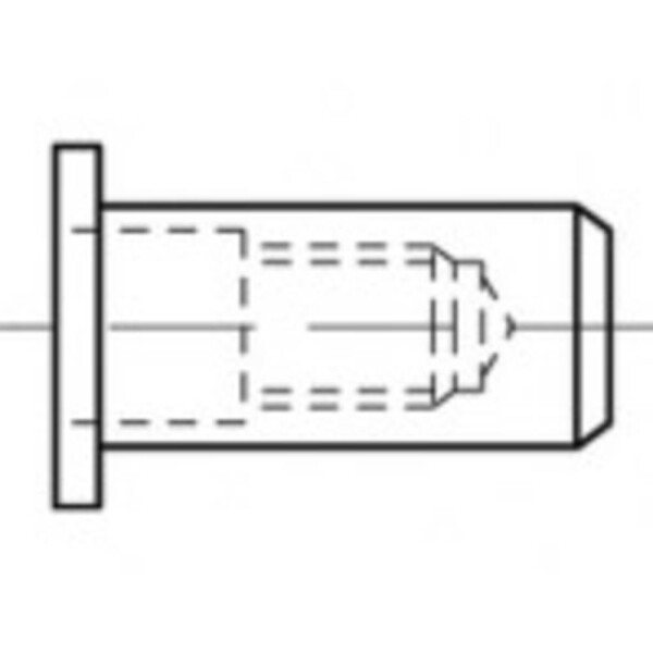 TOOLCRAFT TO-5455281 slepá nitovacie matice M8 250 ks; TO-5455281