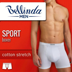Pánske boxerky SPORT BOXER Šedá - BELLINDA XXL bílá