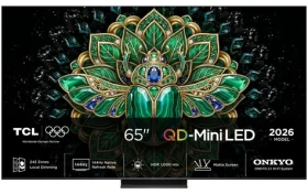 65" TCL 65MQLED75L čierna / Televízia / 4K UHD / QD-Mini LED / 144Hz / 4X HDMI 2.1 / Google TV / 40W Onkyo (65MQLED75L)