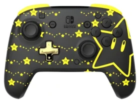 PDP Rematch GLOW Super Star čierno-žltá / Herný ovládač / bezdrôtový / Nintendo Switch / Svieti v tme / výdrž 40 h (500-202-STGD)