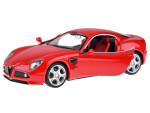 Mamido Auto kovové model Alfa Romeo 8C Competizione mierka 1:32 svetla