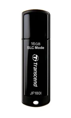 Transcend JetFlash 180I 16GB čierna / Flash Disk / USB 3.1 Gen 1 / R: 155MBs / W: 135MBs (TS16GJF180I)