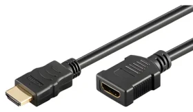 Neutralle HDMI 2.0 / Predlžovací kábel / HDMI-HDMI / 2 m / pozlátené konektory / čierna