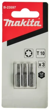 Makita B-23597 Sada bitov T10 x 25mm (3ks) (B-23597)