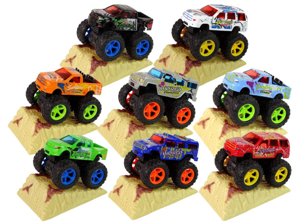 Mamido Elektrické autíčko Monster Truck Big Foot s gumovými pneumatikami a šmýkačkou
