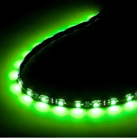 Lamptron FlexLight Pre zelená / LED pásik / 24 LED / do PC skrine (LAMP-LEDPR2403)